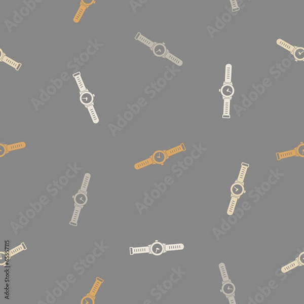 Fototapeta seamless background: watch