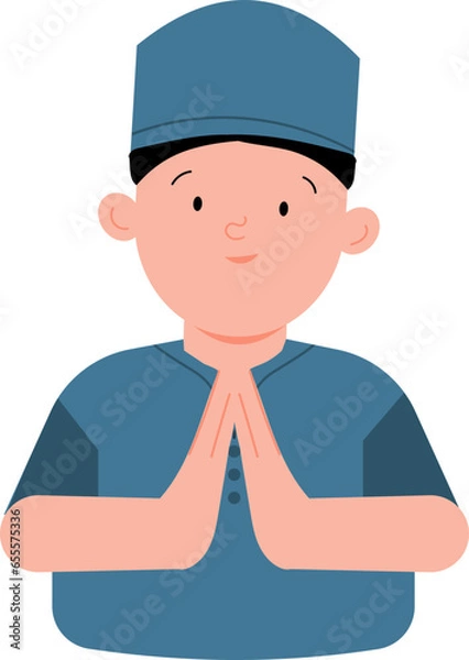 Obraz Man Muslim Character Vector