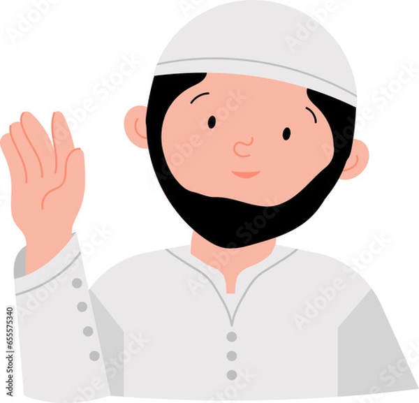 Obraz Man Muslim Character Vector