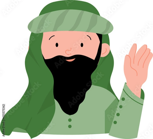 Obraz Man Muslim Character Vector