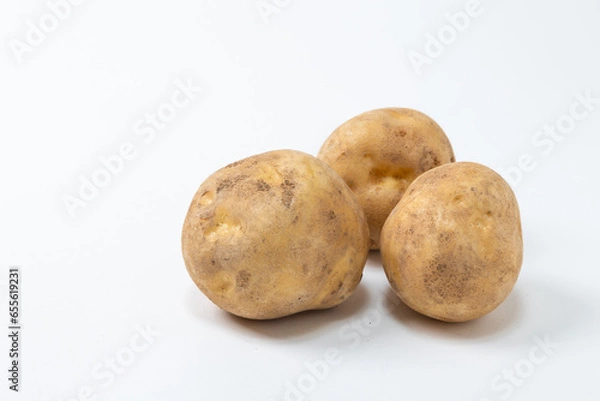 Obraz じゃがいも3個の素材画像「左空き」