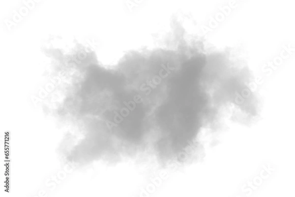 Obraz white cloud smoke on transparent background
