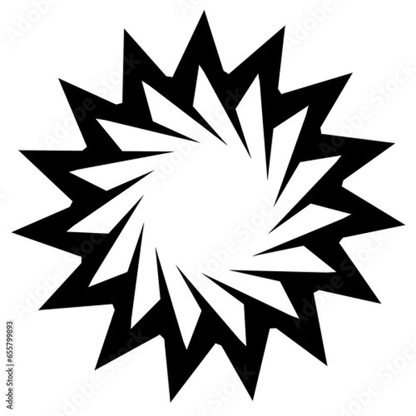 Obraz Element Y2K shape aesthetic black