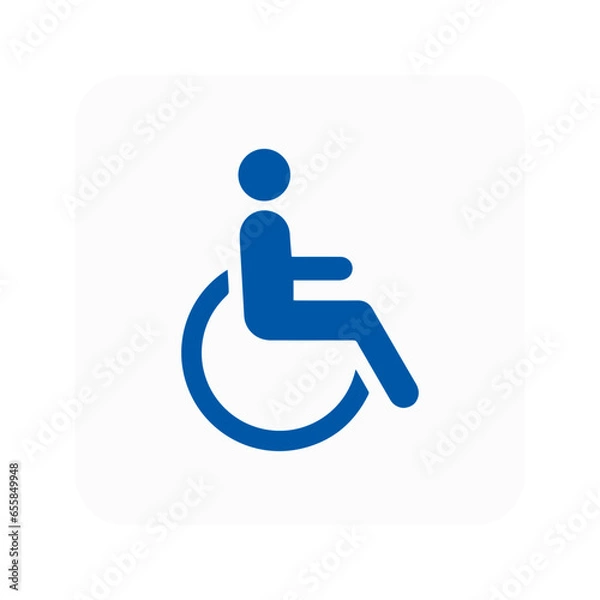 Fototapeta Disabled person exit. Room for disabled persons. Fire exit with special aid