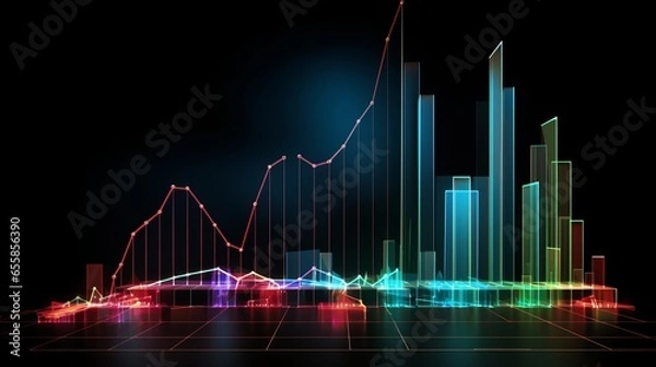 Fototapeta The Forest and the Trees: Measuring the Cost of Modern Development, Graphs and sustainibility
