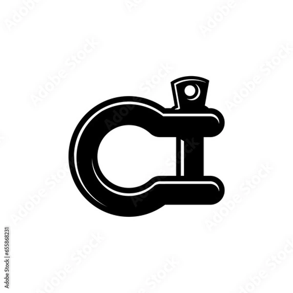 Obraz Bow shackle vector icon design