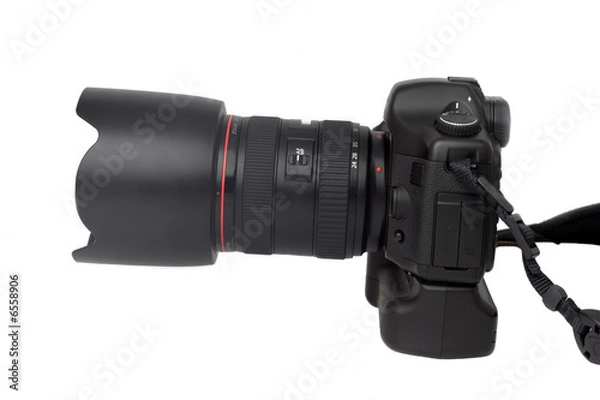 Fototapeta Digital camera with zoom lens