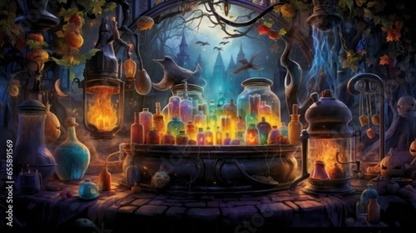 Fototapeta Halloween Horrors: A Collection of Spooky and Haunting Images