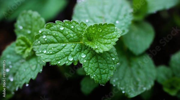 Fototapeta forest, green leaf background