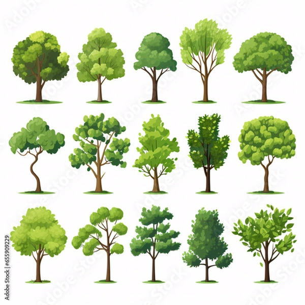 Obraz collection of trees