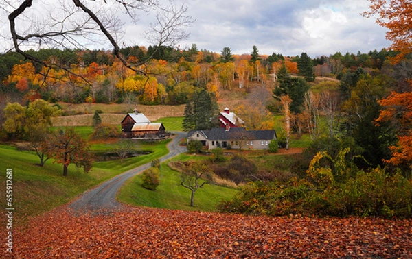 Obraz vermont farm in fall