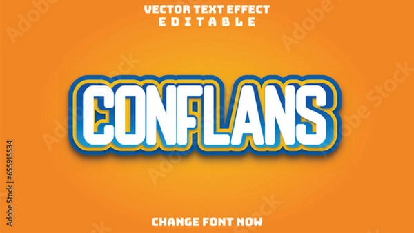 Obraz Vector Text Effect Editable