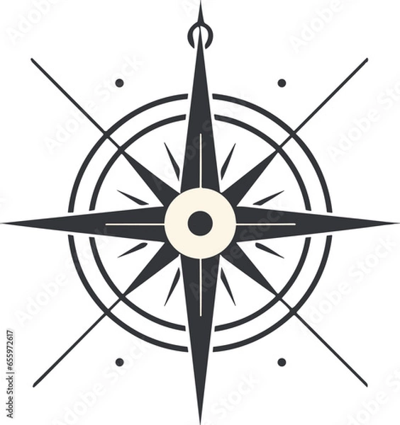 Fototapeta Compass Logo Template vector designs