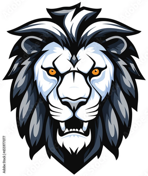 Obraz Vector lion head esport mascot logo design