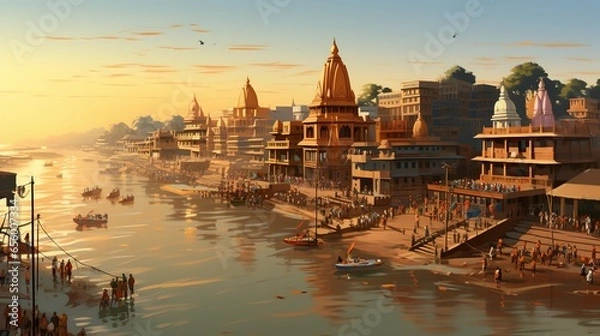 Obraz Background Wallpaper for Kumbh Mela