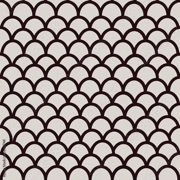 Fototapeta classy Fish scales seamless pattern, background,Wall paper, gift wrapping 