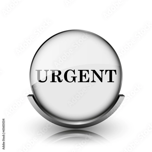 Fototapeta Urgent icon