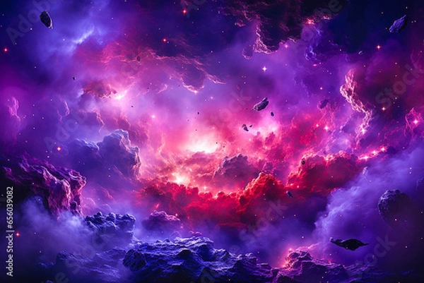 Fototapeta Beautiful space background