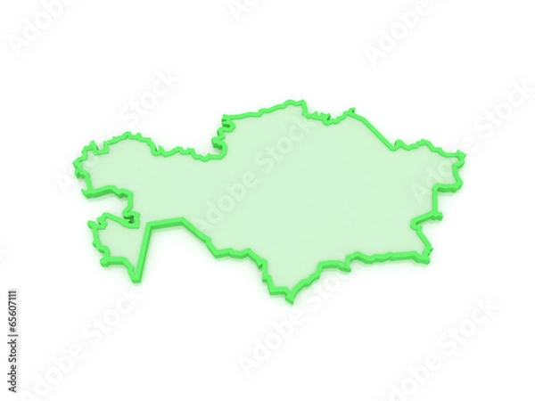 Fototapeta Map of Kazakhstan.