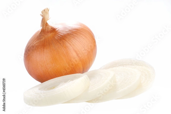 Obraz onion on white background
