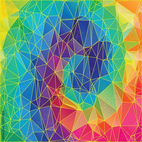 Fototapeta Abstract varicoloured background polygonal.