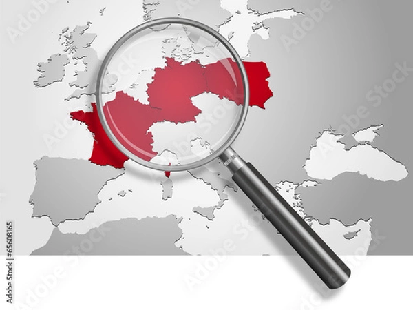 Fototapeta Mapa *** Weimar Triangle