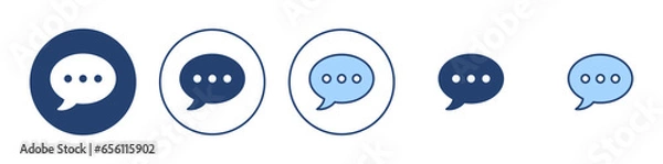 Obraz Chat icon vector. speech bubble sign and symbol. comment icon. message