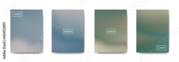 Fototapeta set of abstract background with beautiful gradation color, colorful background for poster flyer banner backdrop.vertical banner.cool fluid background vector illustration