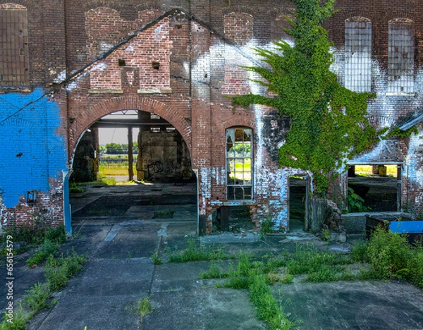 Obraz Abandoned industrial complex