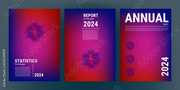 Obraz Business brochure cover design templates, business flyer or poster with abstract colorful background