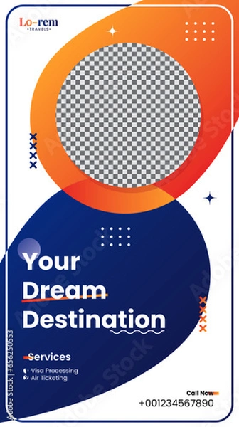 Obraz Travel Stand Banner Design