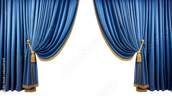 Fototapeta curtain open Generative AI