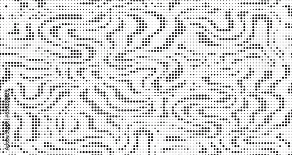 Fototapeta Halftone stripe dot pattern background. Abstract zebra stripe halftone background. Camouflage dot texture. Dotted vector illustration.	