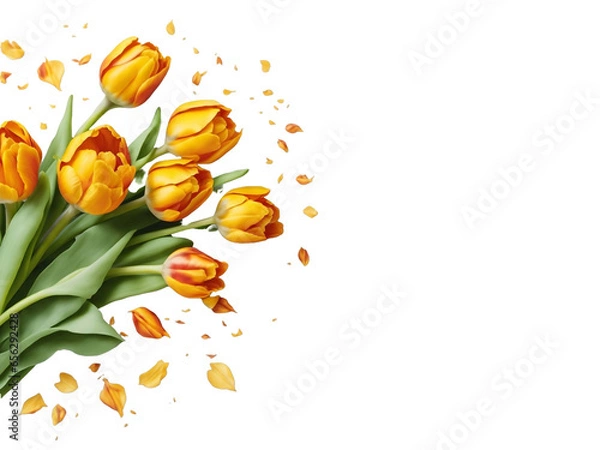 Obraz orange flower1, generative ai