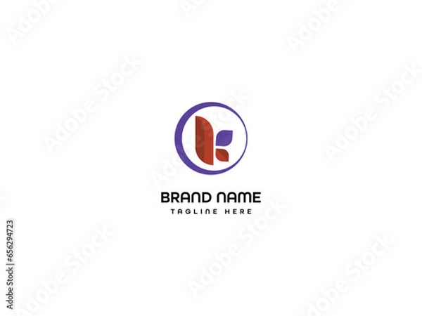 Obraz Abstract Letter K Logo