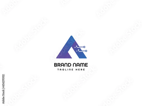 Obraz Modern  A letter logo