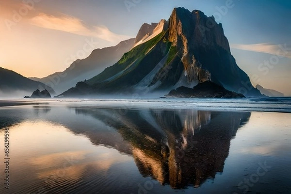 Obraz sunrise over the mountains