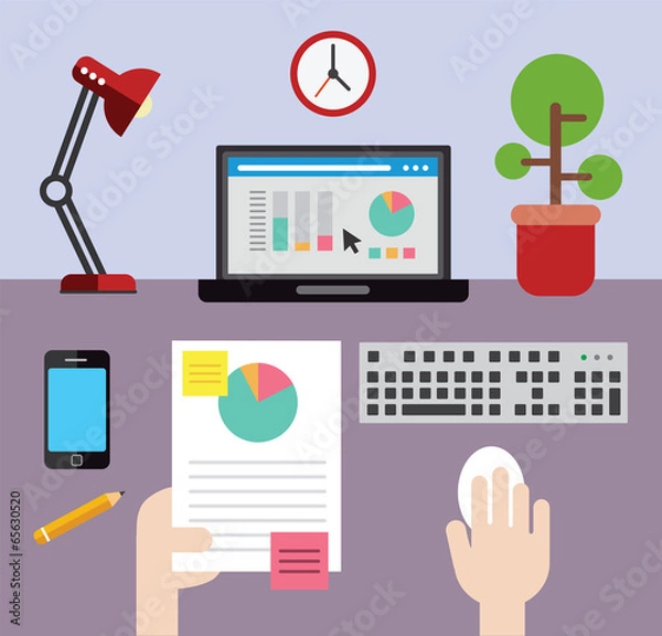 Obraz Cross checking the stats