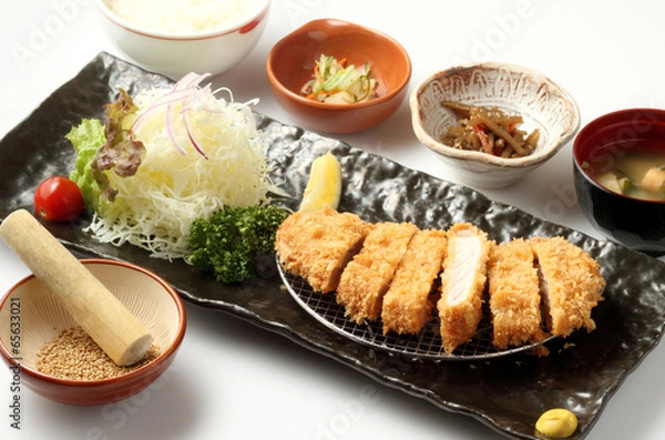 Obraz グルメ　とんかつ御膳