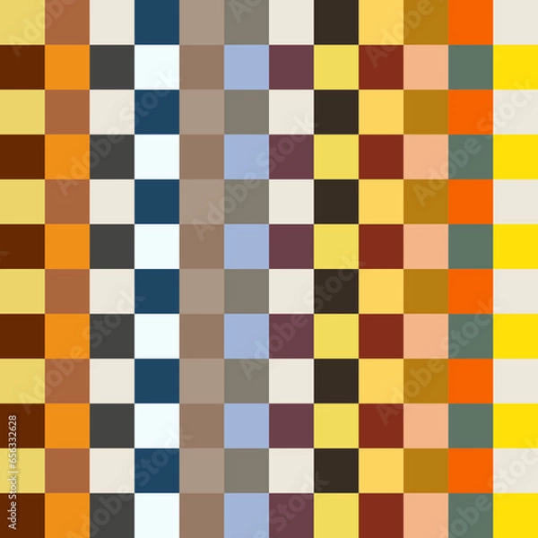 Obraz background with squares, Autumn theme tartan plaid grid checked pattern