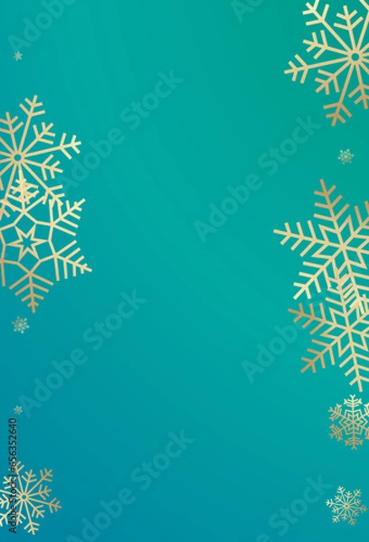 Fototapeta Gray Snowfall Vector Bronze Background. Falling