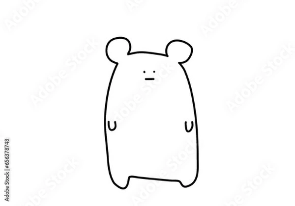 Obraz Cartoon White bear 
