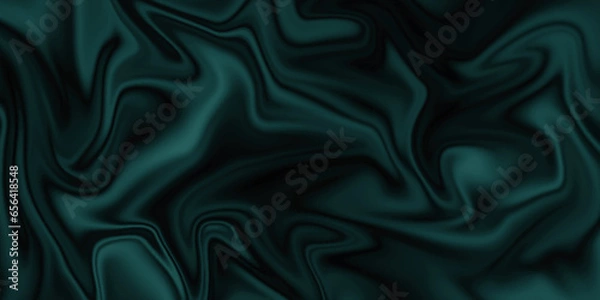 Fototapeta Black and blue silk background . satin background texture . abstract background luxury cloth or liquid wave or wavy folds of grunge silk texture material or shiny soft smooth luxurious .