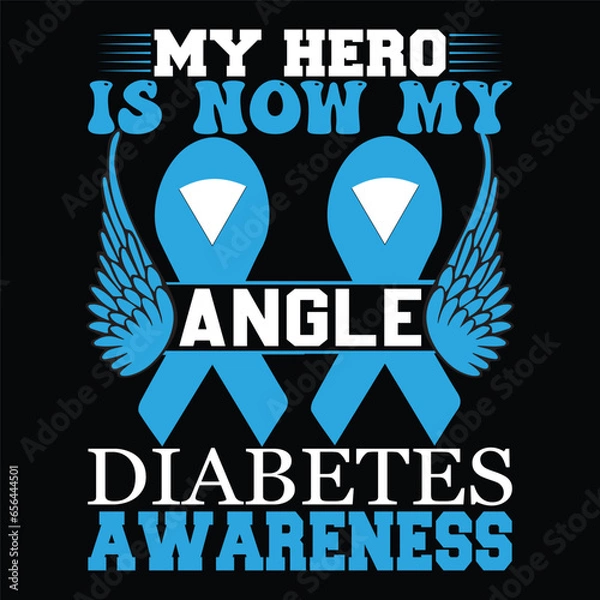 Obraz diabetes awareness vector tshirt design 