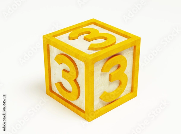 Fototapeta Box Number Toy