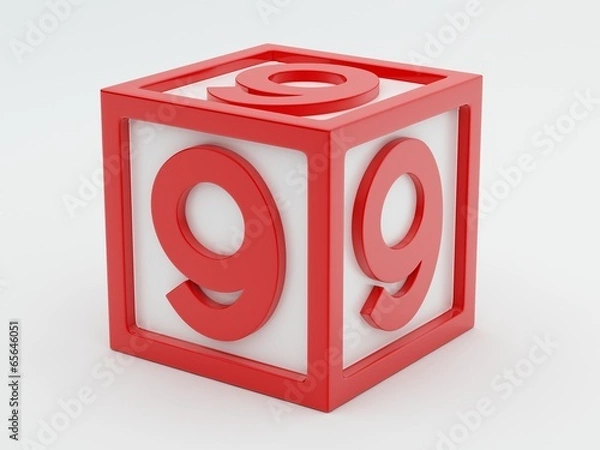 Fototapeta Box Number Toy