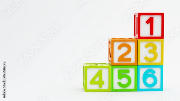Fototapeta Box Number Toy