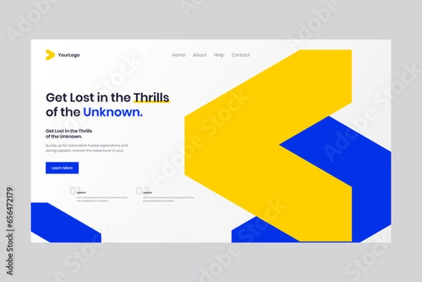 Fototapeta Modern UI Templates crafted for Adventure Brand Landing Pages. These templates embody a contemporary and adventurous spirit, presenting a sleek and intuitive user interface design.