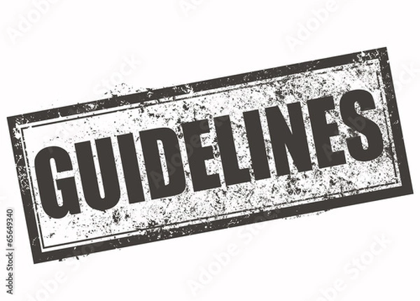 Obraz guidelines stamp