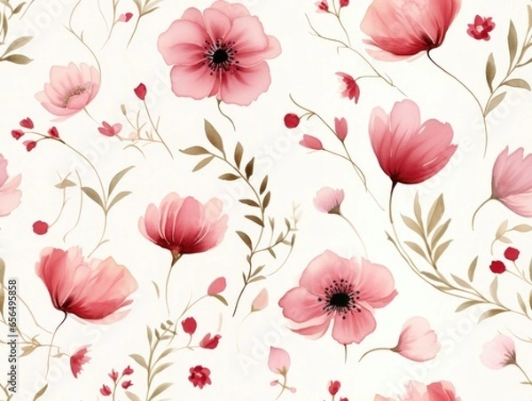 Obraz flower pattern water color